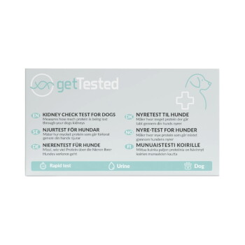 getTested Kidney Check Test für Hunde – Schnelltest (Urin) mit mehrsprachigen Anleitungen