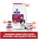 Hill's Prescription Diet Digestive Care i/d Katzenfutter mit Huhn, Trocken- und Nassvariante, vom Tierarzt empfohlen.
