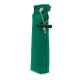 Grüner Canvas-Hundetrainingsdummy mit Seil und Knebel, beschriftet mit "R" und "Ruffwear"-Etikett.