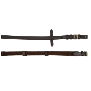 Zwei Haustierleinen nebeneinander: eine elegante braune Lederleine oben und eine robuste braune Stoffleine mit Lederakzenten darunter.