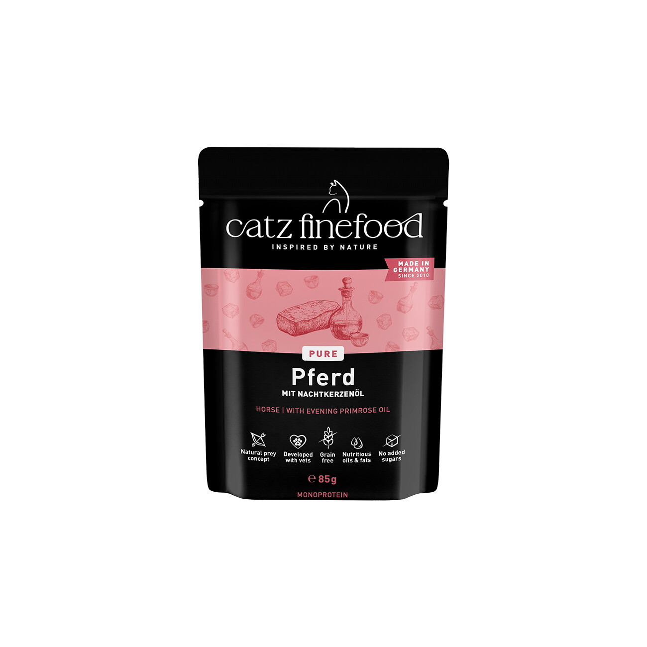 Catz finefood Nassfutter Katze Pure Adult Pferd 16x85 g