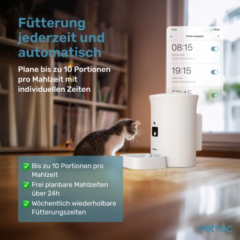 Cam Buddy inkl. automatischer Futterautomat für Katzen und Hunde