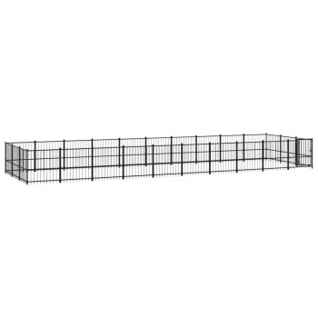 Outdoor Hundezwinger Stahl 9,7 m, 2,91 m, 1 m