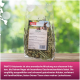 PANTO Kräutermix-Packung mit einer Mischung aus ausgewählten Kräutern für Kleintiere, mit einer Beschreibung seiner Vorteile und Zutaten.
