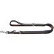 Verstellbare Führleine Maldon schwarz/ grau 2,5 cm