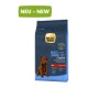 Sac de nourriture pour chiens de Select Gold étiqueté "MAXI JUNIOR" pour les chiens de plus de 25 kg, avec un chien marron et le texte "NEU - NOUVEAU."