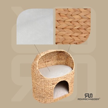 Silvio Design Katzenkorb Queeny naturfarben