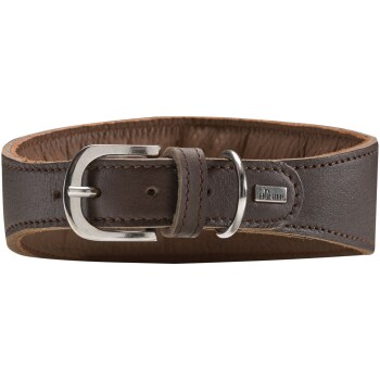 Windhundhalsband Super Soft dunkelbraun 47 cm