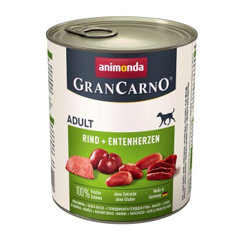 GranCarno Original Adult Rind & Entenherzen 6x800 g