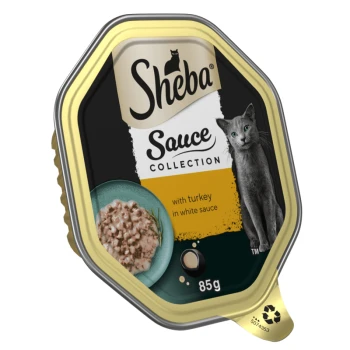 Sauce Collection Adult Cat Food with Turkey in White Sauce 22 x 85 g