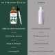 Flasche mit dem Tiernahrungsergänzungsmittel "Haut & Fell Tropfen" mit Pipette, das natürliche Inhaltsstoffe, Nachhaltigkeit und Qualität hervorhebt.