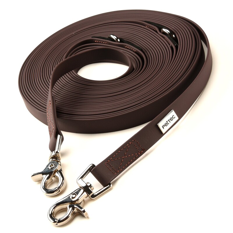 PetTec vegane Schleppleine braun 10 m