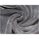 Weiche, graue Haustierdecke mit plüschiger Textur, elegant in einem spiralförmigen Muster gewunden.