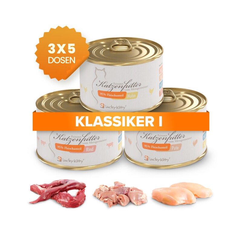 Lucky-Kitty Katzenfutter Sparpaket A