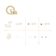 Guide d'alimentation pour les chats, montrant les quantités recommandées selon l'âge : ≤3 mois (2½-3), 4-5 mois (3½-4), 6-12 mois (4-4½).