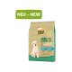 Select Gold Mini Senior Hundefutterbeutel, 5-10 kg, für Hunde ab 8 Jahren, mit einem weißen Hund auf der Vorderseite und dem Etikett "NEU - NEW".