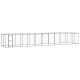 Outdoor Hundezwinger aus verzinktem Stahl 12,1 m, 2,2 m, 1,8 m