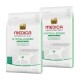 Deux sacs de nourriture pour chiens hypoallergénique Select Gold Medica Veterinary Diet, chacun de 10 kg, avec un fond blanc et des accents verts et une silhouette de chien.