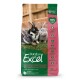 Burgess Excel Beutel mit Senior-Kaninchen-Nuggets mit Preiselbeeren & Thymian, zeigt drei Kaninchen; 92% und 1,75 kg.
