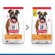 Hill's Science Plan Light dog food packaging, featuring a medium-sized dog, with details on nutritional benefits and ingredients.