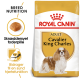 Torba karmy dla psów Royal Canin Adult Cavalier King Charles, z ilustracją krokietów, etykietą żywieniową dla rasy i zapewnieniem zdrowia serca.