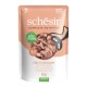 Schesir adult cat food pouch, tuna with salmon fillets in jelly, 85g, 100% natural fillets, added vitamins.