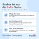 Ein Golden Retriever und ein orangefarbener Tabby-Kätzchen schlafen zusammen, mit dem Text "Sorge für Entspannung" und "Reduziert Juckreiz & Kopfschütteln" darunter.