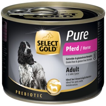 SELECT GOLD Pure Adult 6x200g Pferd