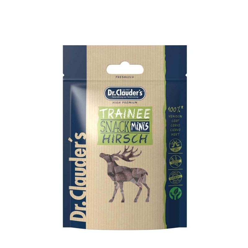 Dr. Clauder's Trainee Snack Minis Hirsch - 10x 50g