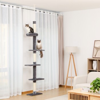 Deckenhoch Kratzbaum Basic grau
