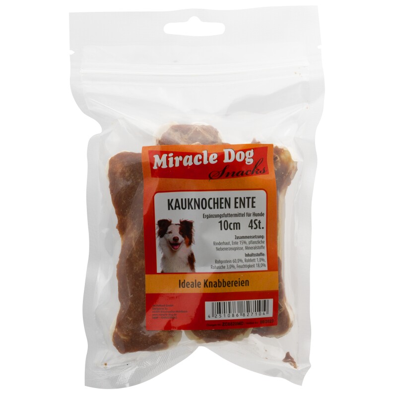 Miracle Dog Kauknochen Ente 16 x 10cm 4St