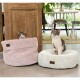 DBL Katzenbett Ribbed hellgrau