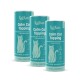 Drei türkisfarbene KatKare 'Calm Cat Topping'-Dosen mit Katzenillustration, beschriftet mit 'Calm Cat Topping' und 'Vital-Topping'.