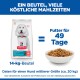 14-kg Sack Hill's Science Plan Hypoallergenes Hundefutter mit einem flauschigen weißen Hund, Futtergeschirr und dem Text "Futter für 49 Tage."