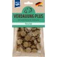 Hundedigestivunterstützung Leckerlis in Sternform, beschriftet mit "VERDAUUNG PLUS" und "Fenchel", hergestellt in Deutschland.