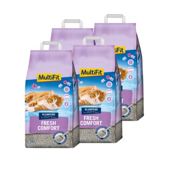 Fresh Litière agglomérante parfumée Fresh Comfort 4x20 l