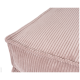 Weiches, pinkes Haustierbett mit gerippter Textur und dekorativem Rand, ideal für den Komfort und Stil von Haustieren.