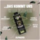 Flasche mit Kürbiskernöl mit der Aufschrift 'ALPHAZOO Care', die die natürliche, kaltgepresste Produktion aus regionalen Quellen für alle Rassen hervorhebt.