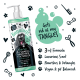 Eine Flasche Bugalugs Tangle Tame 3-in-1 Shampoo, Conditioner und Entwirrungsmittel für Haustiere, mit einem Cartoon-Hund und Text, der die Vorteile hervorhebt.
