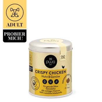 PUJA Premium Trockenfutter für Katzen Crispy Chicken 100g