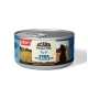 ACANA Premium Pâté Katzenfutterdose mit 'Thunfisch mit Huhn,' mit einer Silhouette einer Katze und einem 'NEU!' Etikett.