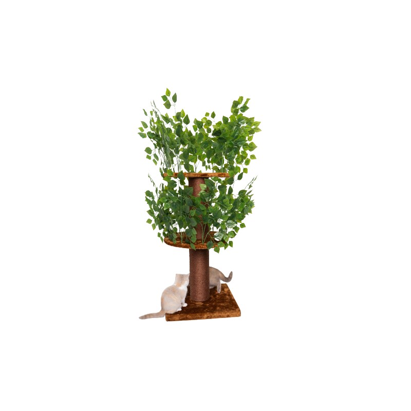 RHR Quality Kratzbaum Design Natural Leaves