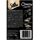 Emballage de Sheba Creamy Snacks pour chats adultes, présentant des instructions d'alimentation, des ingrédients et des informations nutritionnelles en allemand et en français.