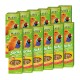A display of 12 boxes of MultiFit bird food sticks, featuring colorful birds on the packaging, labeled "Sticks" with ingredients of honey and sesame.