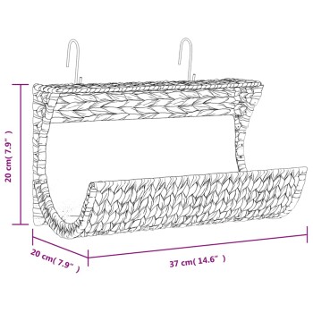 Gewebte Haustier-Hängematte mit den Maßen 20 cm x 37 cm, ausgestattet mit Haken zum Aufhängen, entworfen für den Komfort von Haustieren.
