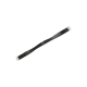 Schwarzer Haustiergeschirrriemen mit Metallclips und verstellbaren Funktionen, auf einem weißen Hintergrund dargestellt.