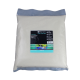 Ein 5 kg Sack Silbermann Ocean White Pearls, ein Substrat für Aquarien, mit einem schwarzen Etikett mit Gebrauchsanweisung und bunten aquatischen Bildern.