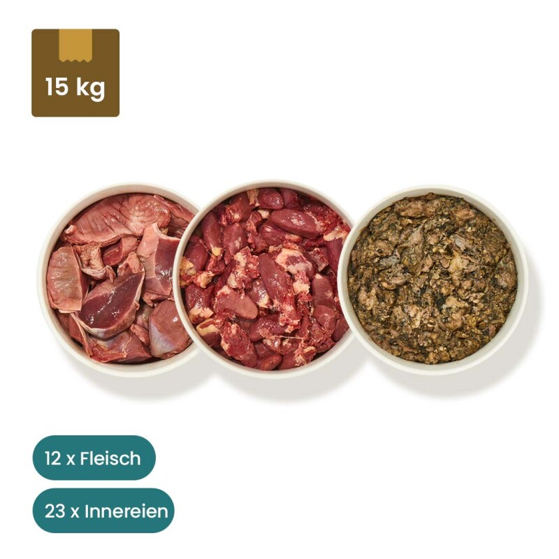 haustierkost.de Bio Paket Hund Frostfutter 15 kg