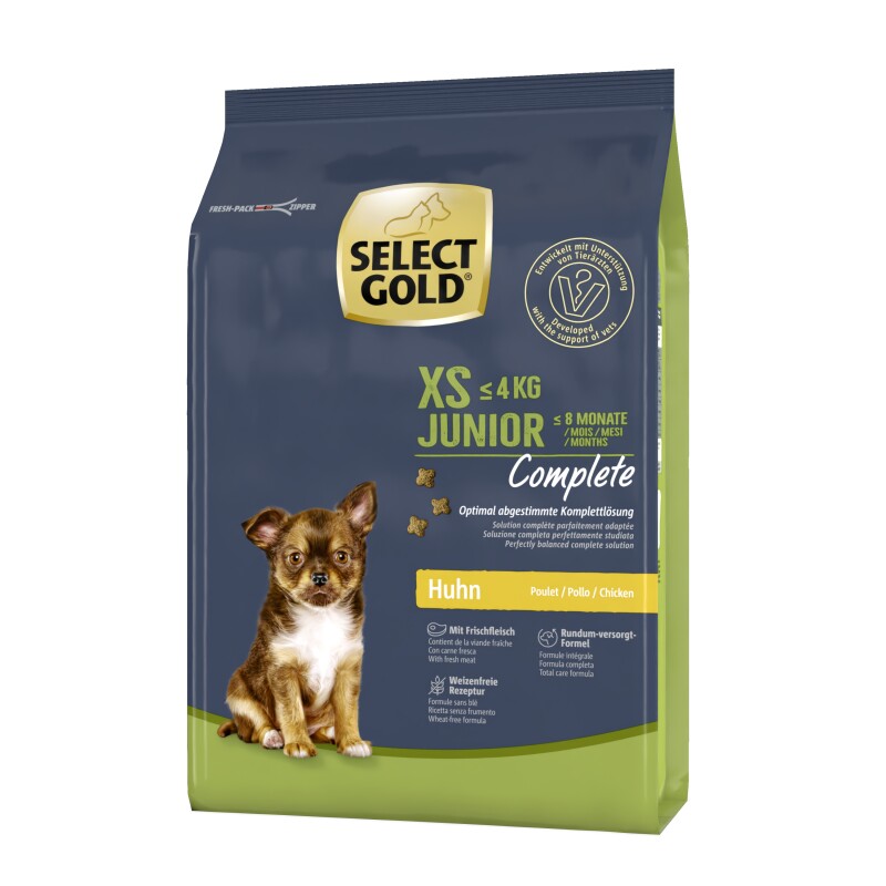SELECT GOLD SG Dog Complete XS Junior Kip 1kg