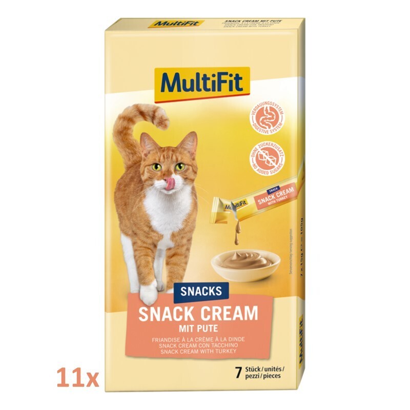 MultiFit Snack Cream 11x7 stuk Kalkoen